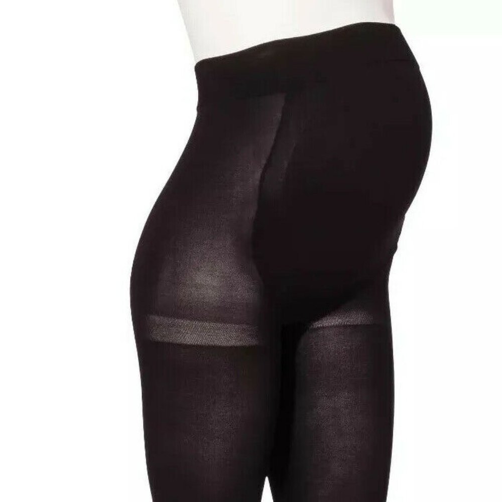 Isabel Maternity by Ingrid & Isabel Opaque Tights - Black - Picture 3 of 9